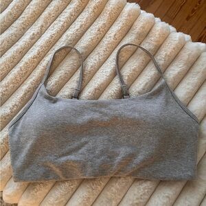 Vuori Heather Gray Sports Bra